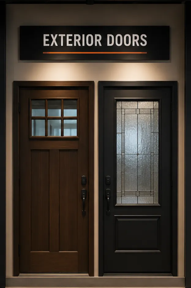 Exterior Doors on display at 67 Supply Co.