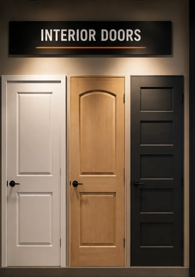 Interior Doors on display at 67 Supply Co.